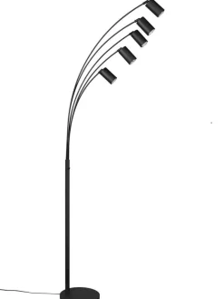 Trio Lighting Sisustusvalaisimet|lattiavalaisin Marley 5-os GU10 mattamusta