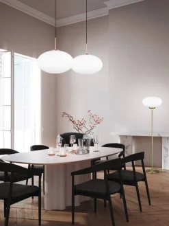 Trio Lighting Sisustusvalaisimet|lattiavalaisin Fomento E27 mattamessinki/valko