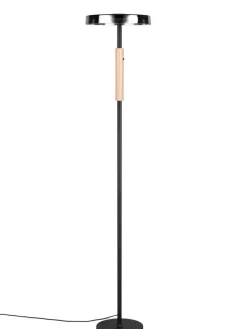 Trio Lighting Sisustusvalaisimet|lattiavalaisin Celeste LED mattamusta/kromattu