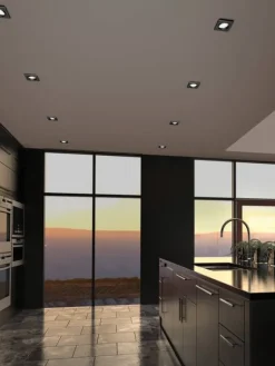 Trio Lighting Sisustusvalaisimet|LED alasvalo Pamir mattamusta neliö
