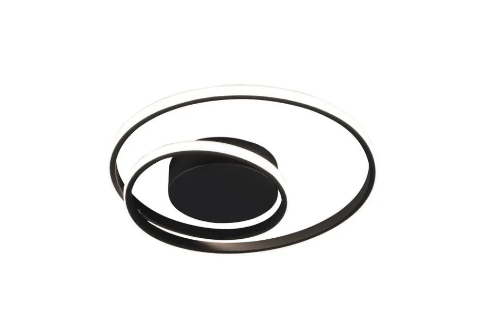 Trio Lighting Sisustusvalaisimet|LED kattovalaisin Zibella mattamusta SCANDI