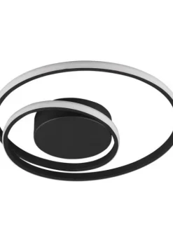 Trio Lighting Sisustusvalaisimet|LED kattovalaisin Zibella mattamusta SCANDI