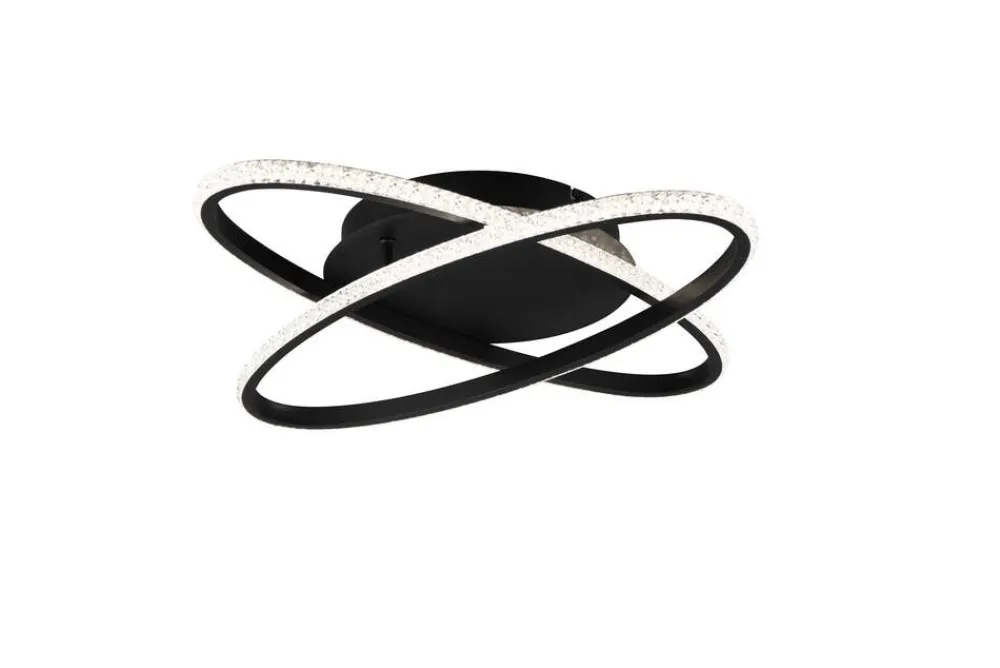 LED kattovalaisin Lane mattamusta/kristalliefe>Trio Lighting Online