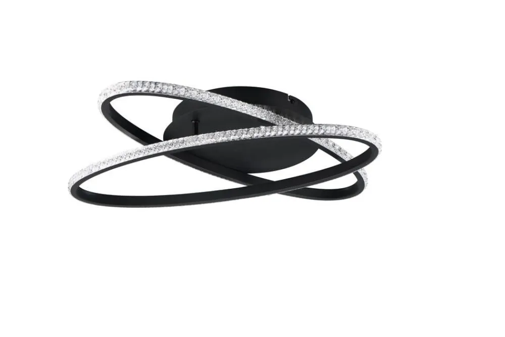 LED kattovalaisin Lane mattamusta/kristalliefe>Trio Lighting Online