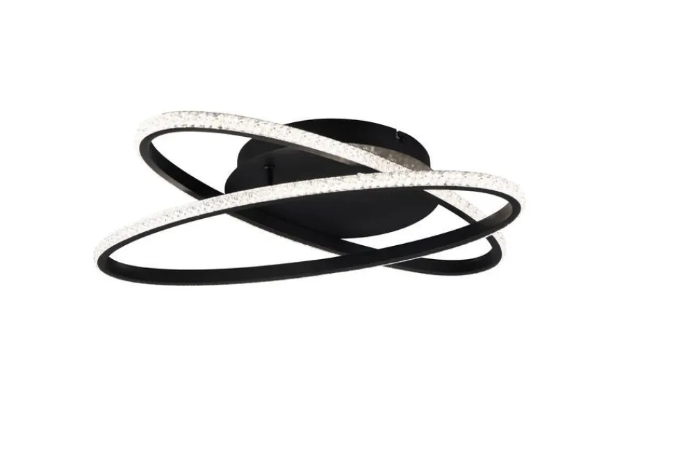 LED kattovalaisin Lane mattamusta/kristalliefe>Trio Lighting Online