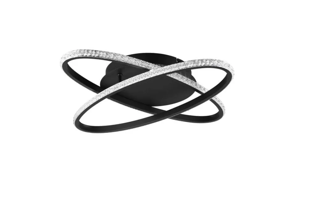 LED kattovalaisin Lane mattamusta/kristalliefe>Trio Lighting Online