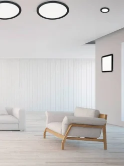 Trio Lighting Sisustusvalaisimet|LED kattovalaisin Camillus 40x40 cm mattamusta