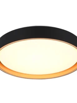 Trio Lighting Sisustusvalaisimet|LED kattovalaisin Felis 40 cm musta/kulta