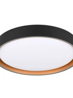 Trio Lighting Sisustusvalaisimet|LED kattovalaisin Felis 40 cm musta/kulta