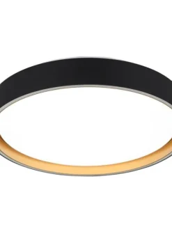 Trio Lighting Sisustusvalaisimet|LED kattovalaisin Felis 40 cm musta/kulta