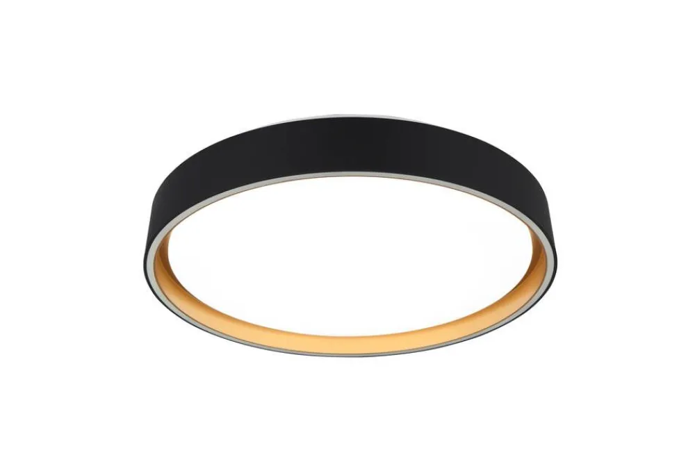 Trio Lighting Sisustusvalaisimet|LED kattovalaisin Felis 40 cm musta/kulta