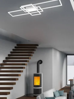 Trio Lighting Sisustusvalaisimet|LED kattovalaisin Irvine mattavalkoinen