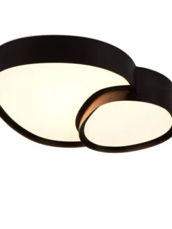 Trio Lighting Sisustusvalaisimet|LED kattovalaisin Rise 43 cm mattamusta