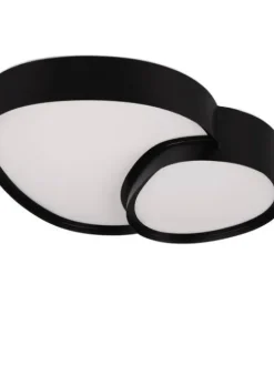 Trio Lighting Sisustusvalaisimet|LED kattovalaisin Rise 43 cm mattamusta