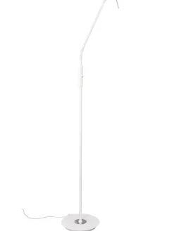 Trio Lighting Sisustusvalaisimet|LED lattiavalaisin Monza mattavalkoinen