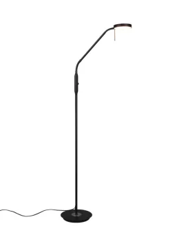 LED lattiavalaisin Monza mattamusta>Trio Lighting New