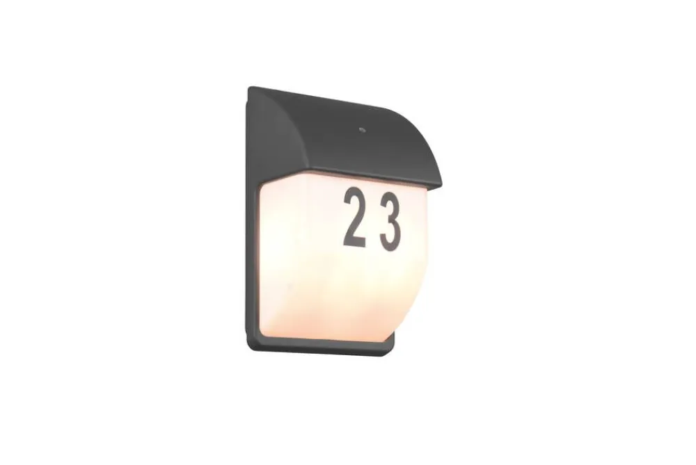 LED numerovalaisin Mersey antrasiitti hämärätu>Trio Lighting Discount