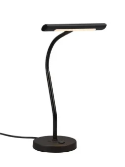 LED pöytävalaisin Curtis mattamusta>Trio Lighting