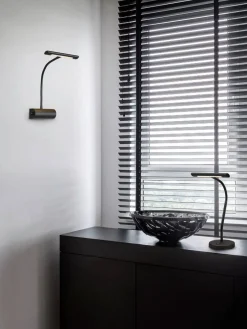 LED pöytävalaisin Curtis mattamusta><noscript><img width=
