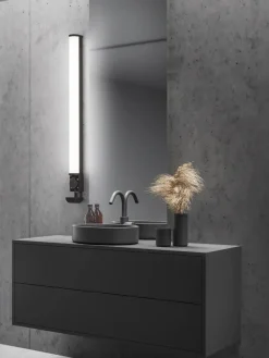 LED seinävalaisin Piera H2O 80 cm mattamusta><noscript><img width=