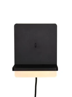 Trio Lighting Sisustusvalaisimet|LED seinävalaisin Fairfield mattamusta latausa