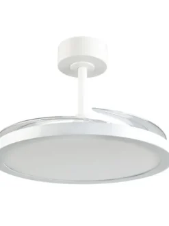 Trio Lighting Sisustusvalaisimet|LED tuuletinkattovalaisin Kasfjord mattavalkoi