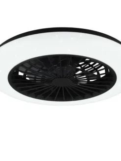Trio Lighting Sisustusvalaisimet|LED tuuletinkattovalaisin Stralsund mattamusta