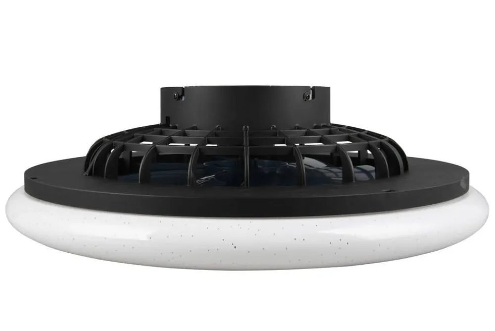Trio Lighting Sisustusvalaisimet|LED tuuletinkattovalaisin Stralsund mattamusta