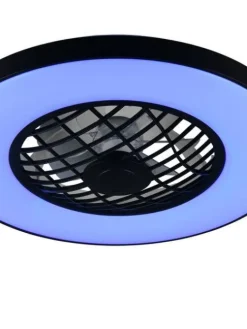 LED tuuletinkattovalaisin Linköping musta RGB><noscript><img width=