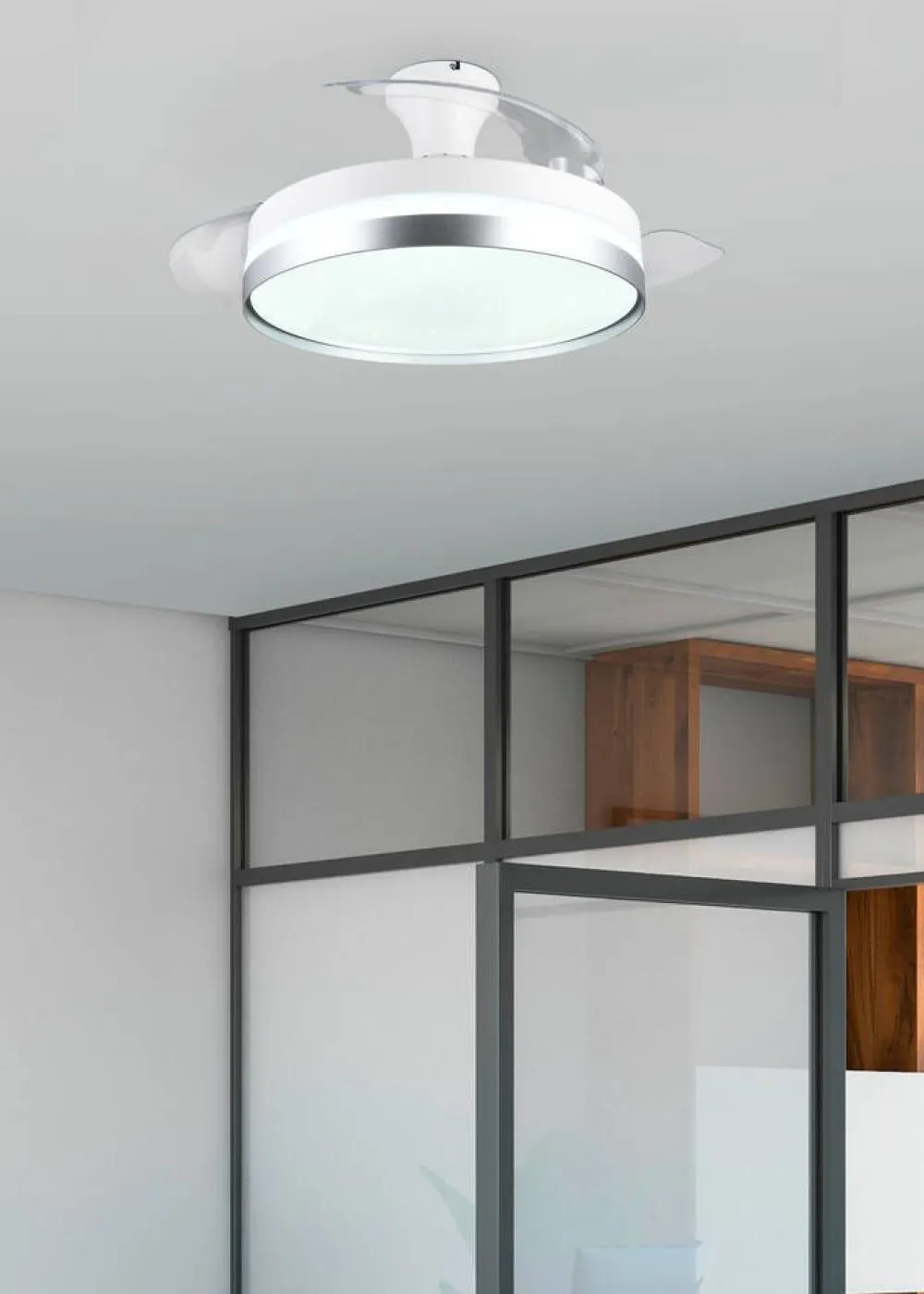 LED tuuletinkattovalaisin Lindberg titaani sta>Trio Lighting Clearance