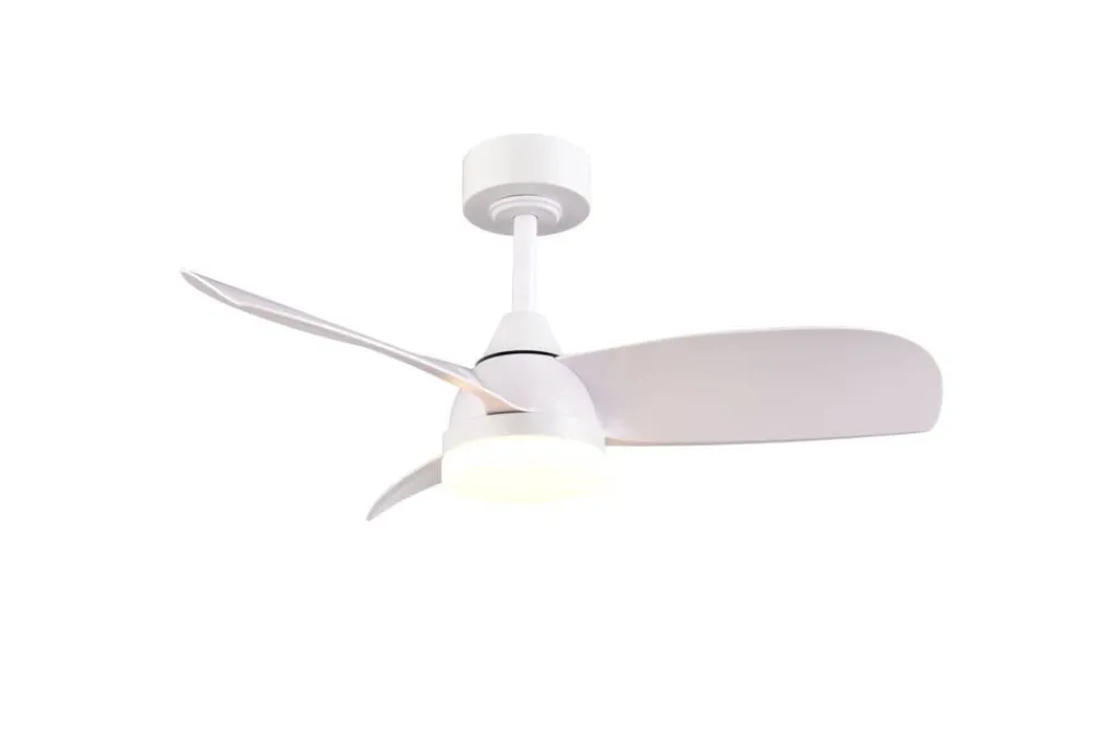 Trio Lighting Sisustusvalaisimet|LED tuuletinkattovalaisin Helsinki mattavalkoi