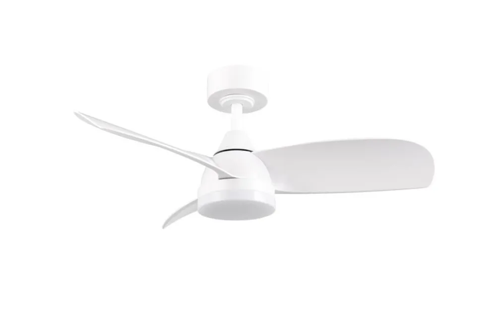 Trio Lighting Sisustusvalaisimet|LED tuuletinkattovalaisin Helsinki mattavalkoi