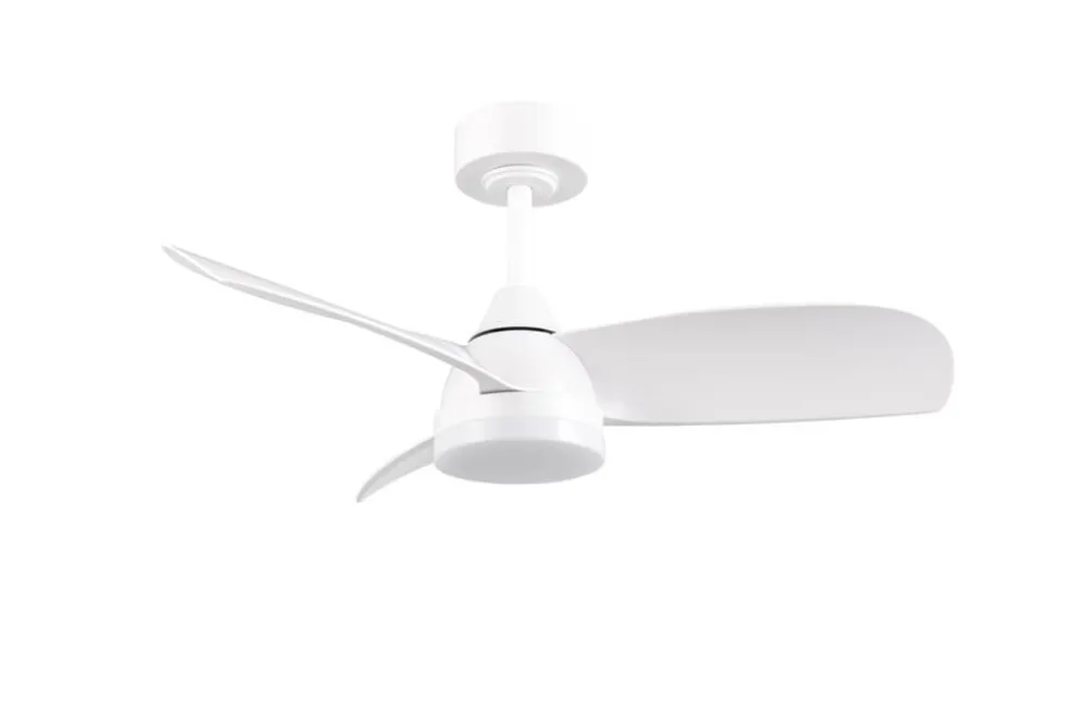 Trio Lighting Sisustusvalaisimet|LED tuuletinkattovalaisin Helsinki mattavalkoi
