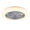Trio Lighting Sisustusvalaisimet|LED tuuletinkattovalaisin Stralsund harmaa sta