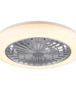 Trio Lighting Sisustusvalaisimet|LED tuuletinkattovalaisin Stralsund harmaa sta