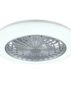 Trio Lighting Sisustusvalaisimet|LED tuuletinkattovalaisin Stralsund harmaa sta