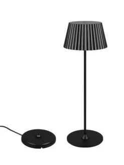 Trio Lighting Sisustusvalaisimet|LED ulkopöytävalaisin Suarez mattamusta ladatt