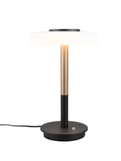 pöytävalaisin Celeste LED mattamusta/valkoinen>Trio Lighting Online