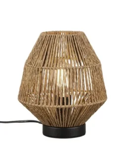 Trio Lighting Sisustusvalaisimet|pöytävalaisin Miki E27 ruskea