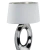 pöytävalaisin Taba 52 cm E27 hopea/valkoinen>Trio Lighting Best