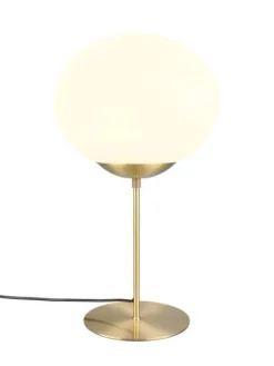 Trio Lighting Sisustusvalaisimet|pöytävalaisin Fomento E27 mattamessinki/valkoi