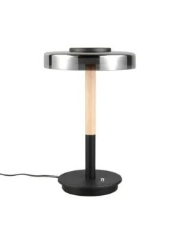 Trio Lighting Sisustusvalaisimet|pöytävalaisin Celeste LED mattamusta/kromattu/