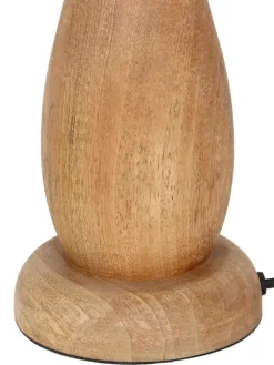 Trio Lighting Sisustusvalaisimet|pöytävalaisin Toba E27 puu/beige