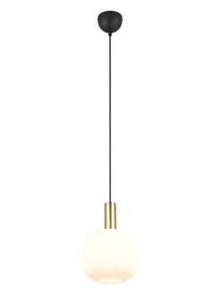 Trio Lighting Sisustusvalaisimet|riippuvalaisin Diva E27 mattamessinki/valkoine