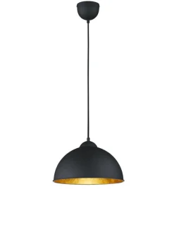 Trio Lighting Sisustusvalaisimet|riippuvalaisin Jimmy E27 musta/kultainen