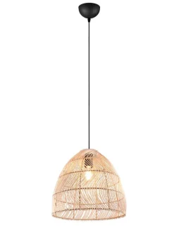 Trio Lighting Sisustusvalaisimet|riippuvalaisin Rike E27 rottinki