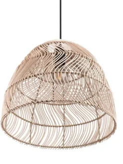 Trio Lighting Sisustusvalaisimet|riippuvalaisin Rike E27 rottinki