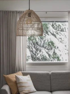 Trio Lighting Sisustusvalaisimet|riippuvalaisin Rike E27 rottinki