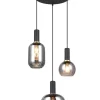 riippuvalaisin Diva 3-os E27 mattamusta/kromat>Trio Lighting Discount