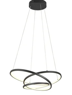 riippuvalaisin Darvin LED 64 cm mattamusta>Trio Lighting Discount